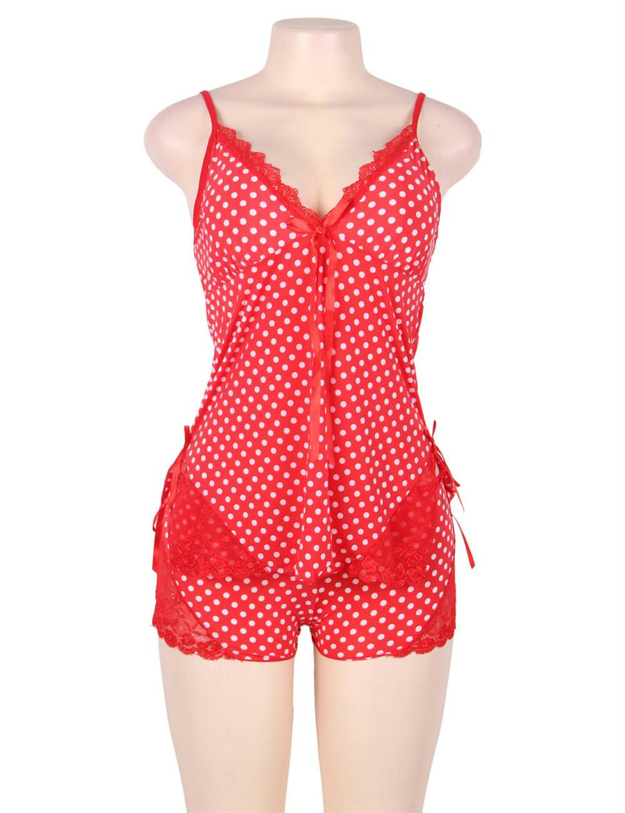 Sweet Sexy Red Polka Dots Babydoll