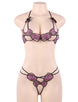 Sexy Flower Embroidery Fashion Bra Set