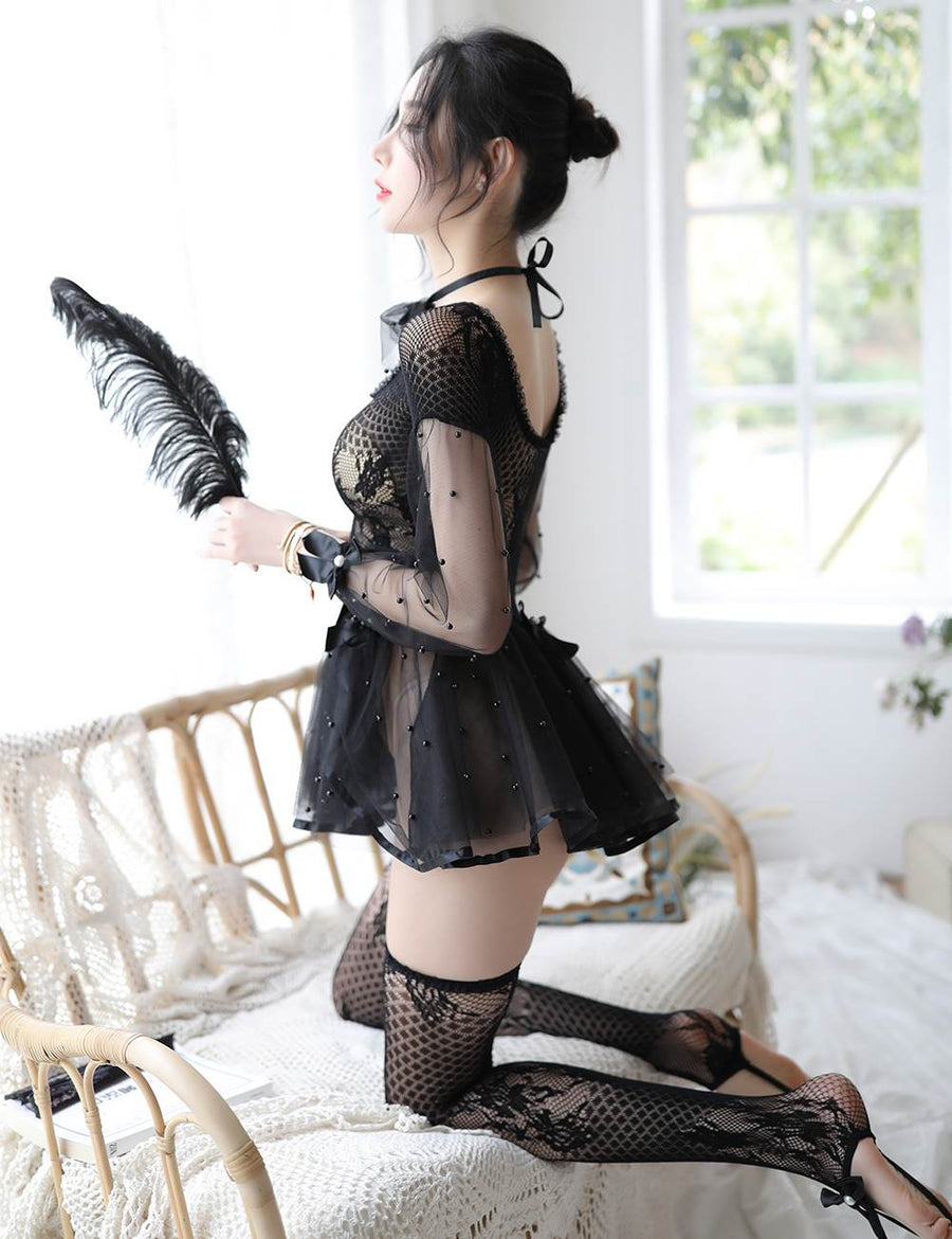 Uniform Temptation Sexy Little Witch Style Lingerie Suit