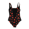 Stars & Hearts One Piece Swim Suit - Black