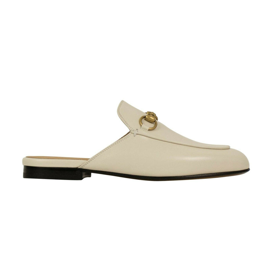 Leather 'Princetown' Mules - White