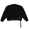 Cotton Motion Terry Crew-Neck Sweater - Black