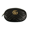 Quilted Leather GG Marmont Matelassé Belt Bag - Black