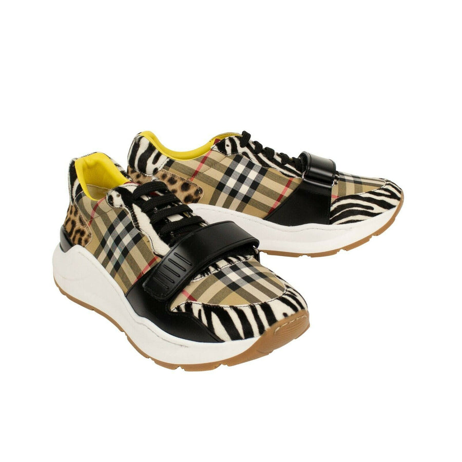 Ramsey Animal Print Vintage Check Sneakers