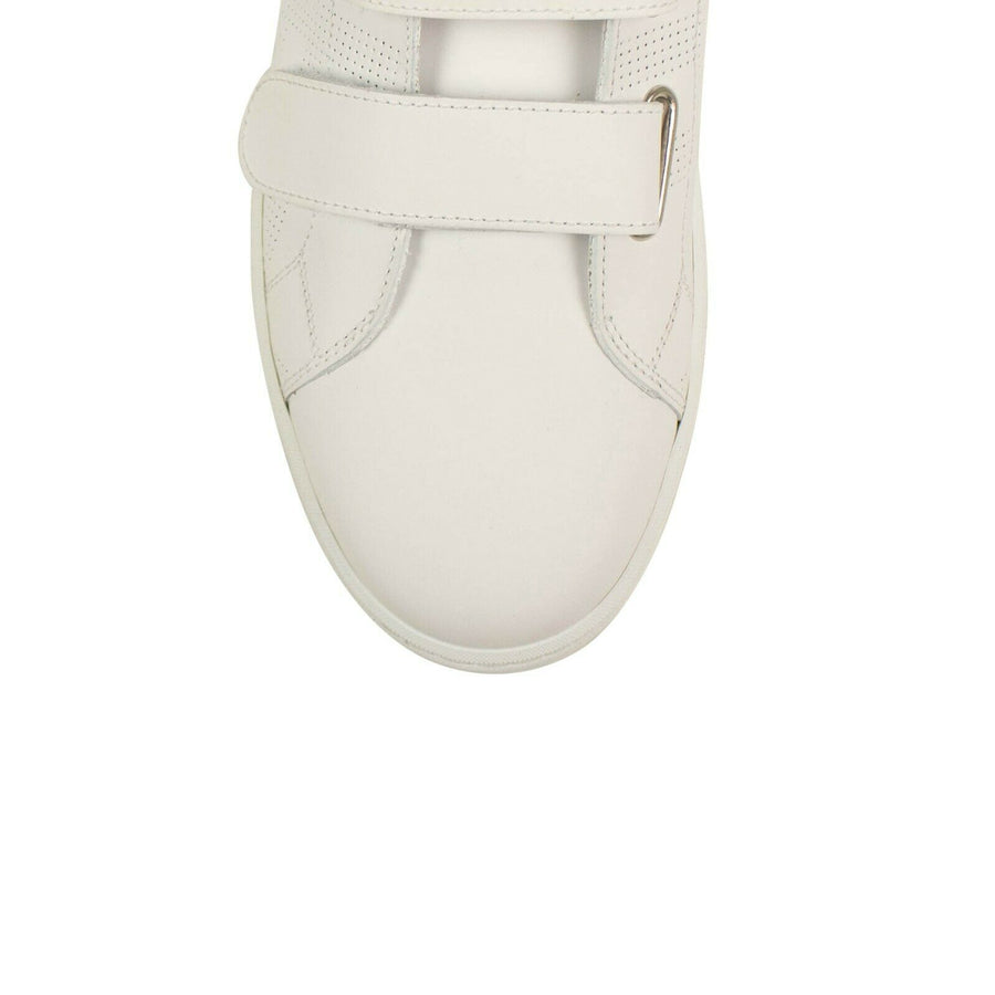 Sturrock Perforated High-Top Sneakers - White