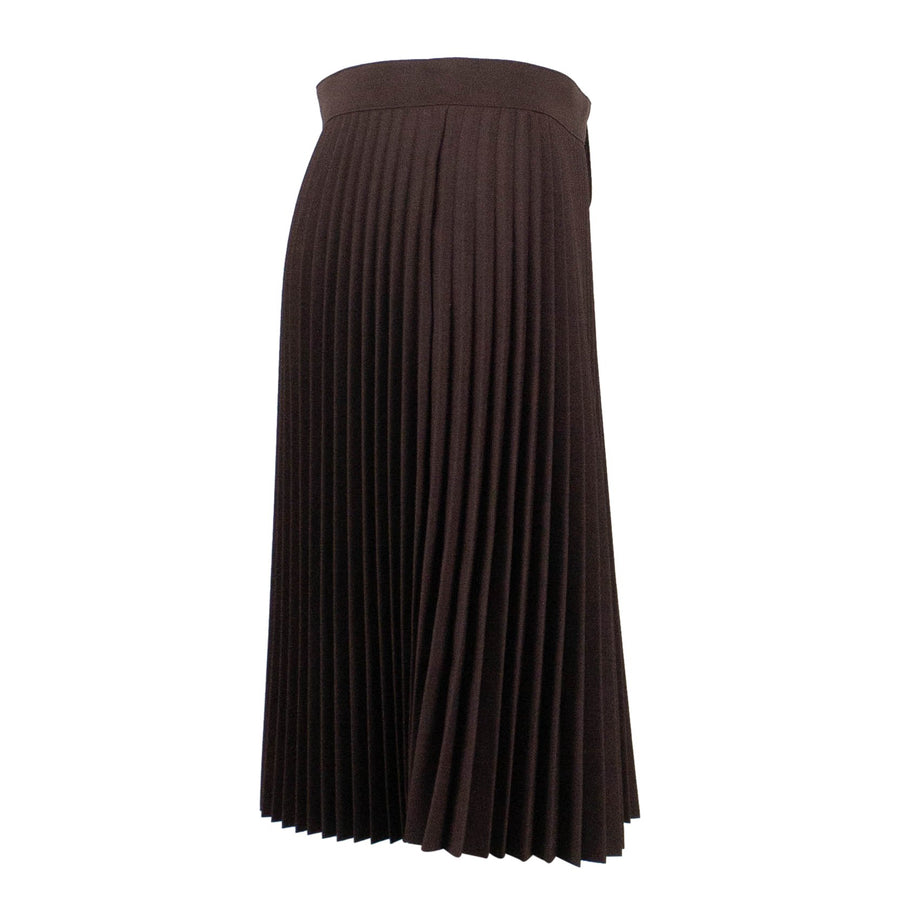 Pleated Convertible Top/Skirt - Maroon