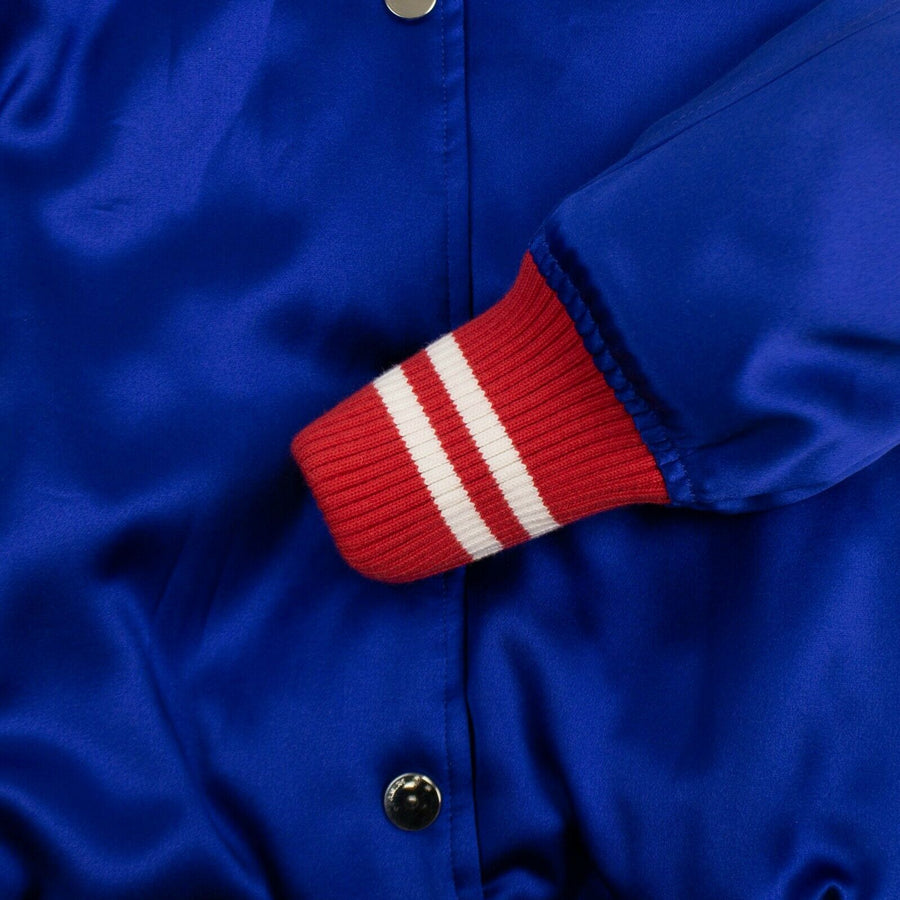 Varsity Baseball Bomber Jacket - Blue / Red