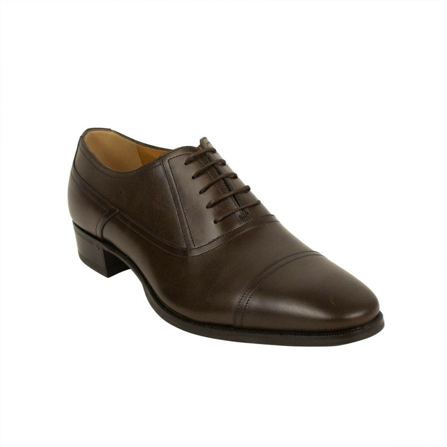 Men's Leather Lace-Up Shoes - Brown