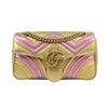 Metallic Matelasse GG Marmont Medium Shoulder Bag - Gold/Pink