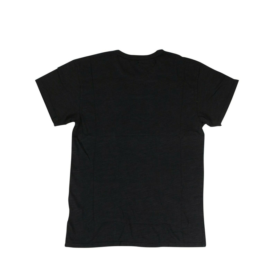 Cotton 'The Good Life' Short Sleeve T-Shirt - Black