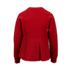 Flare Back Crew Sweater Top - Red