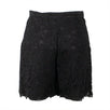 Floral Lace Shorts - Black