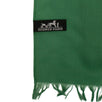 Cashmere Blend 'H' Stitched Blanket - Green