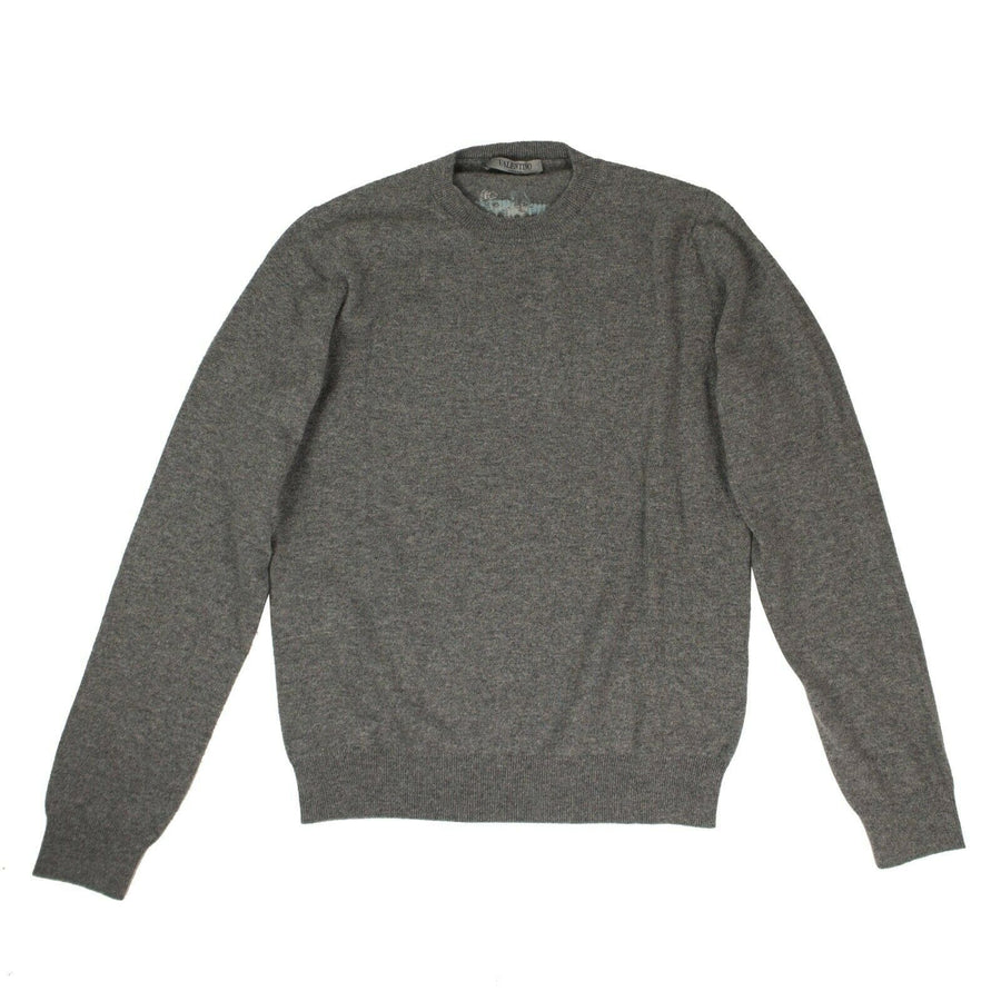 Cashmere Tree Design On Back Sweater - Gray / Teal