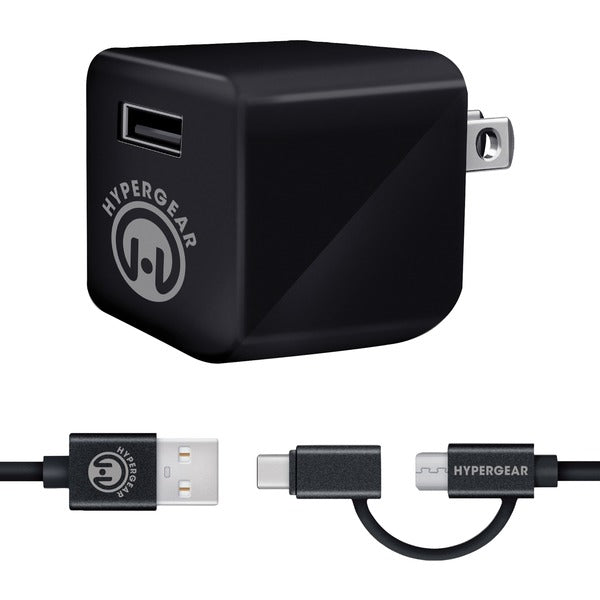 Rapid Wall Kit(TM) with Micro USB + USB-C(TM) Cable