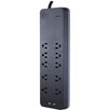 10-Outlet Surge Protector with 2 USB Ports, 4ft Cord