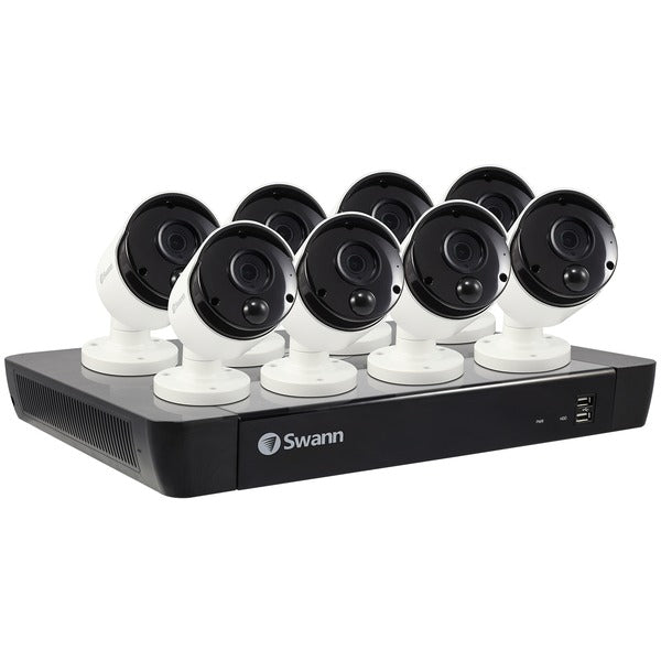 16-Channel 5-Megapixel NVR with 2TB HD & 8 True Detect(TM) Bullet Cameras with Audio