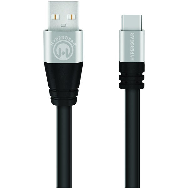 Flexi Charge & Sync Flat USB-A to USB-C(TM) Cable, 6ft (Black)