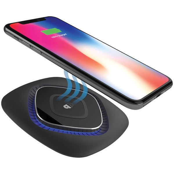 Qi(R)-Certified ChargeWAVE Fast Wireless Charging Pad (Black)