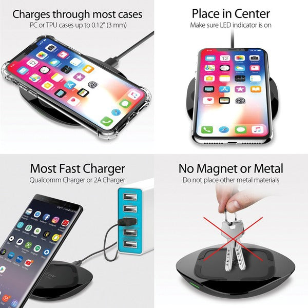 Qi(R) Fast Wireless Charger (10 Watts)