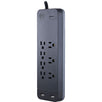 7-Outlet Surge Protector with 2 USB Ports, 3ft Cord