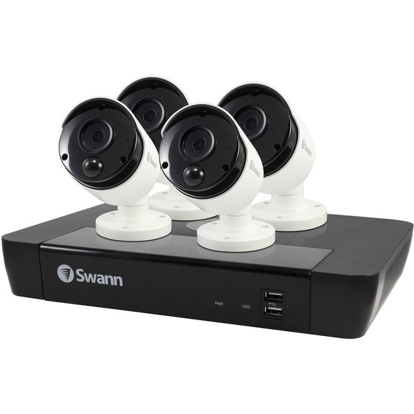 8-Channel 5-Megapixel NVR with 2TB HD & 4 True Detect(TM) Bullet Cameras with Audio