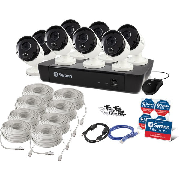 8-Channel 5-Megapixel NVR with 2TB HD & 8 True Detect(TM) Bullet Cameras with Audio