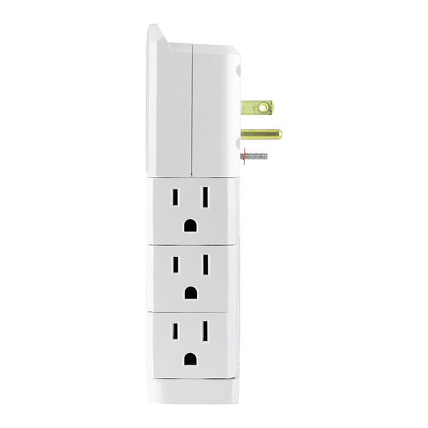 6-Outlet Rotating Surge Protector Wall Tap