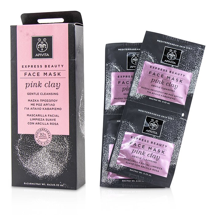 Express Beauty Face Mask With Pink Clay (gentle Cleansing) - 6x(2x8ml)