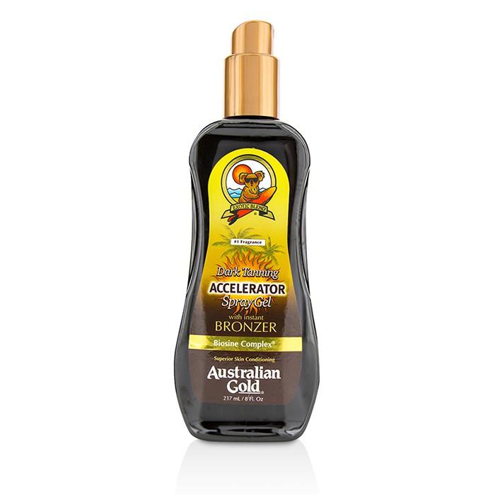 Dark Tanning Accelerator Spray Gel With Instant Bronzer - 237ml/8oz