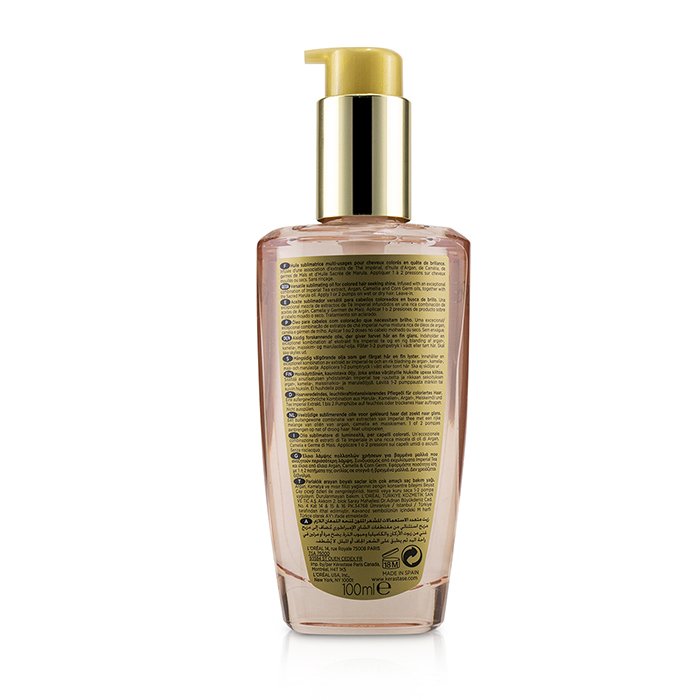 Elixir Ultime Huile Sublimatrice De Brillance Radiance Sublimating Oil (color Treated Hair) - 100ml/3.4oz