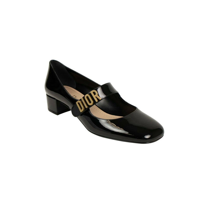 Patent Leather Baby D Ballet Pumps - Black