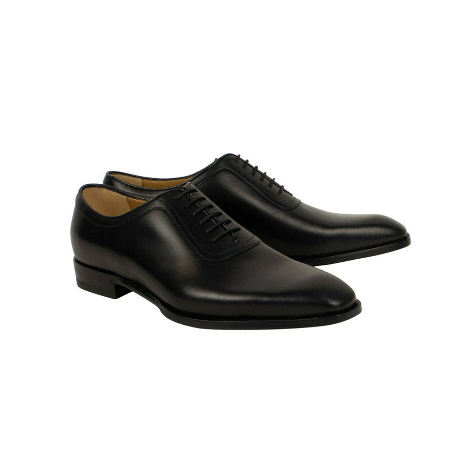 Leather Lace-Up Dress Shoes - Black