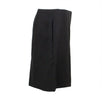 Wool Blend Wide Shorts - Black