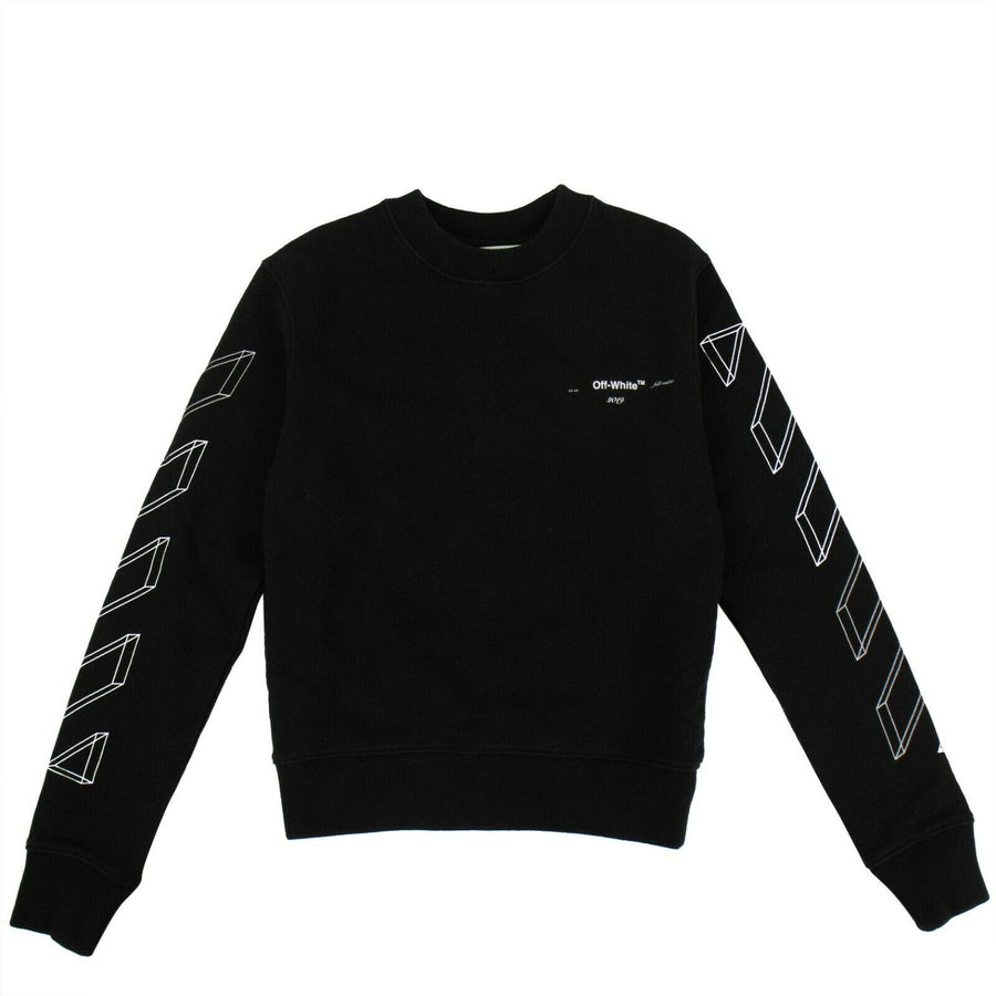 3D Arrow Crew Neck Sweater - Black