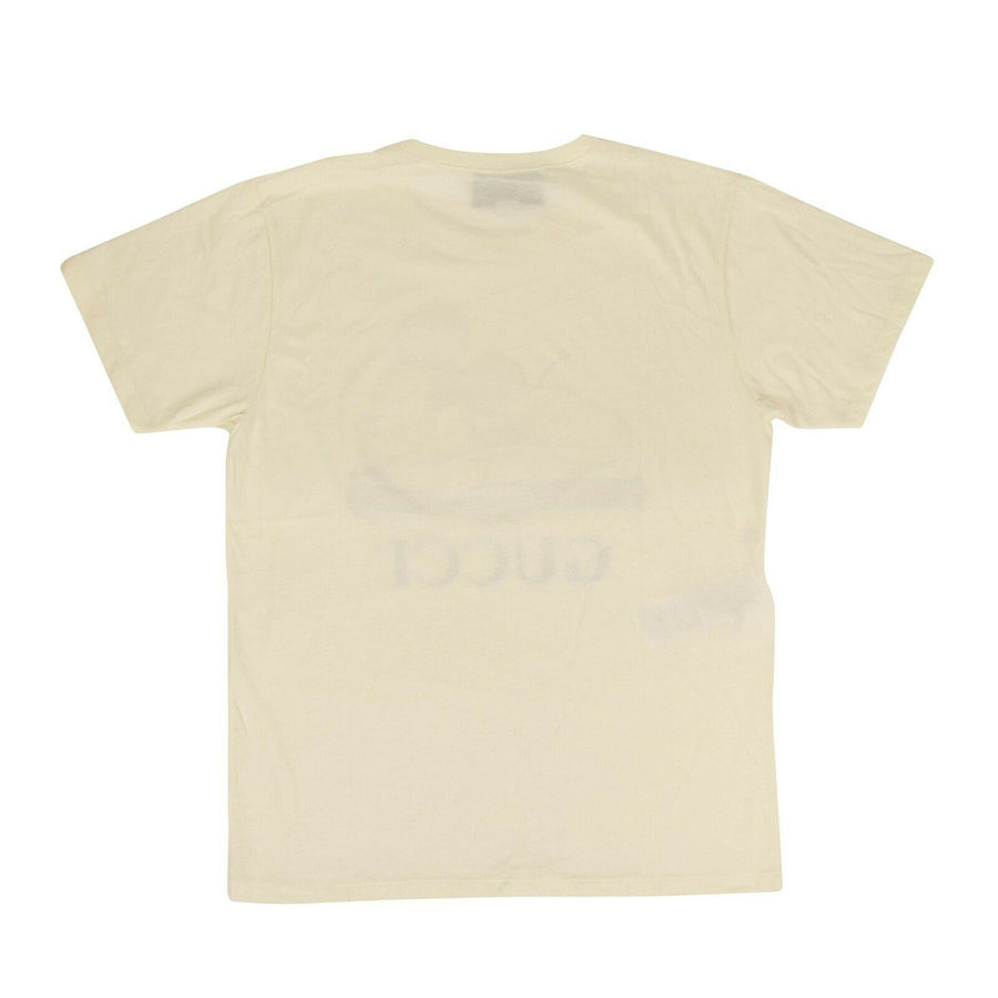 GUCCI x DISNEY Cotton Mickey Mouse Print Over-Sized T-Shirt - Off-White