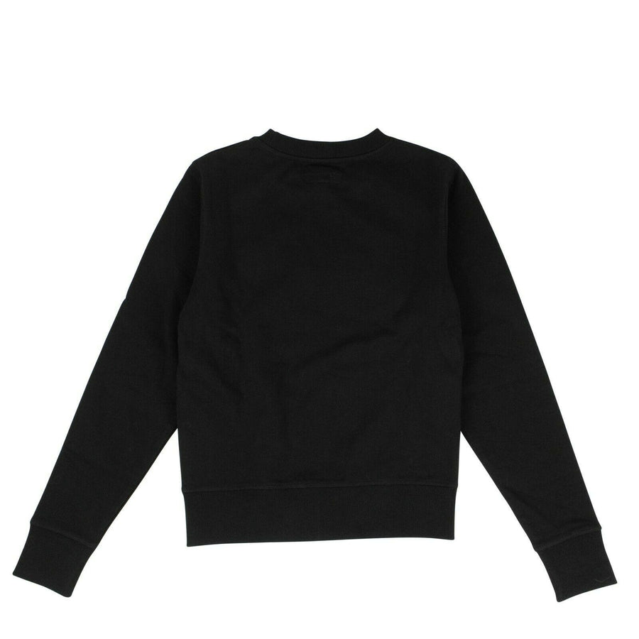 Women's Cotton Embroidered Munster Sweater - Black