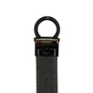 'Gancini' Matte Buckle Belt - Black