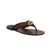 GG Thong Web Sandals - Green And Red