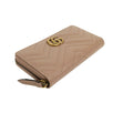 Quilted Leather GG Marmont Zip Around Wallet - Beige