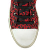 Men's Sunset Vintage Glitter Leopard Sneakers - Red