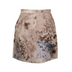 Floral Cotton Blend Skirt Shorts - Beige