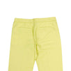 Cropped Cotton Blend Pants - Lime Green