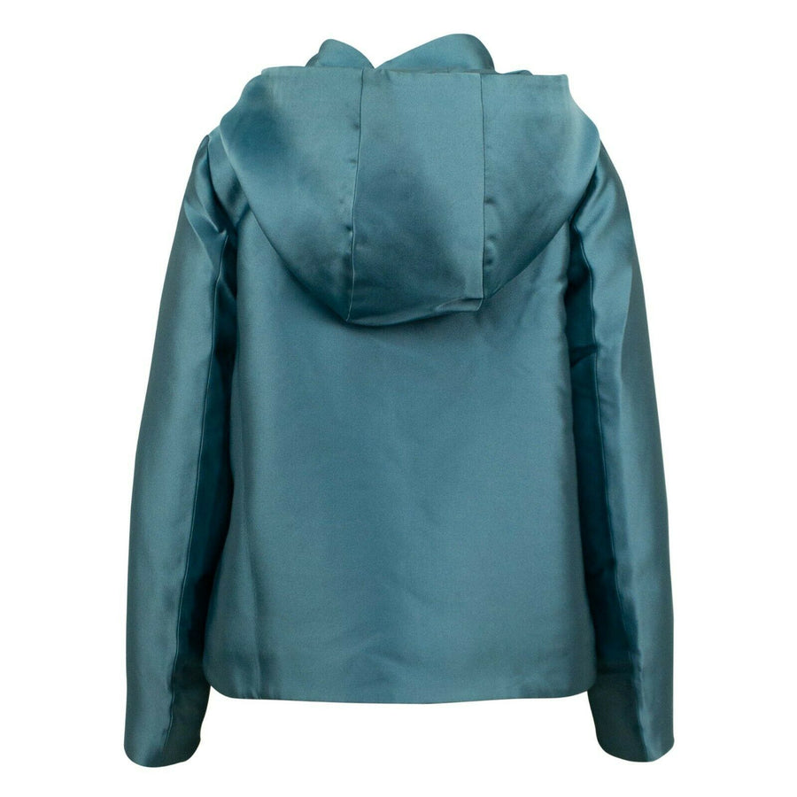 Polyester Blend Down Filled Coat - Blue