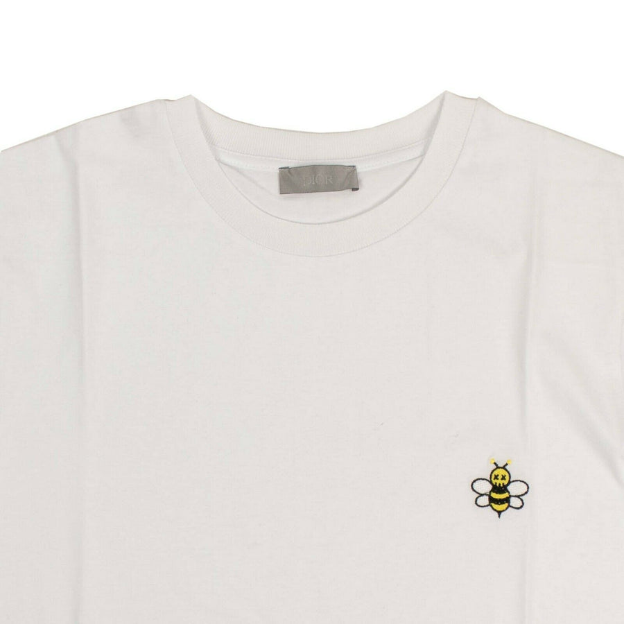 Dior x Kaws Small Bee Cotton T-Shirt - White