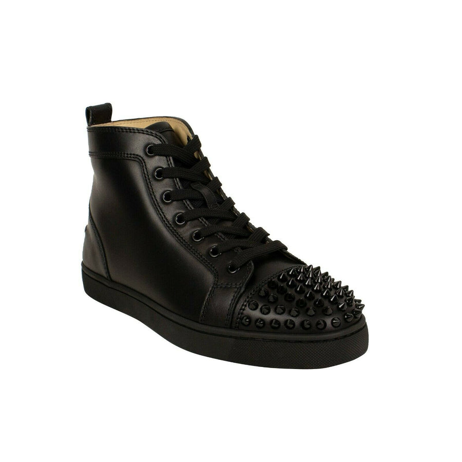 'Lou Spikes' Hi-Top Sneakers - Black