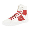 Men's Sunset Leather Sneakers - White/Red