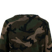 Camouflage Crew Neck Sweater Top - Green