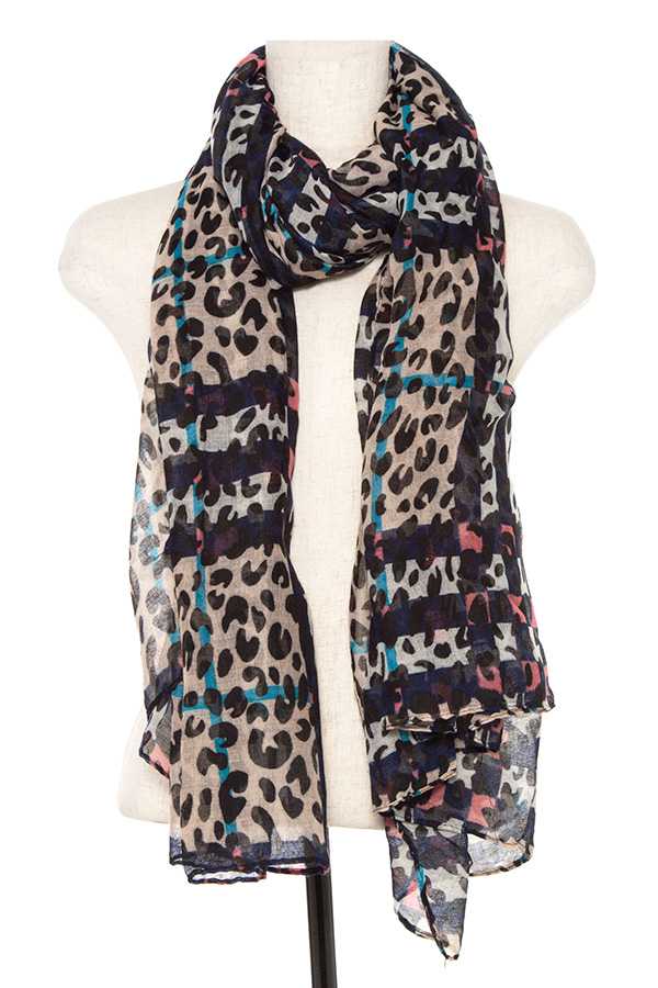 Animal print scarf