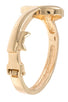 Spade cut out shape bangle bracelet